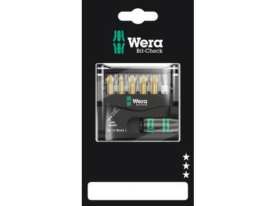 WERA Bit-Check 12 Wood 1 SB, 12 DELE