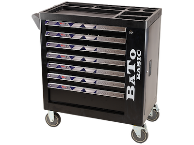 BATO BASIC VÆRKTØJSVOGN M/7 SKUFFER +217 DELE