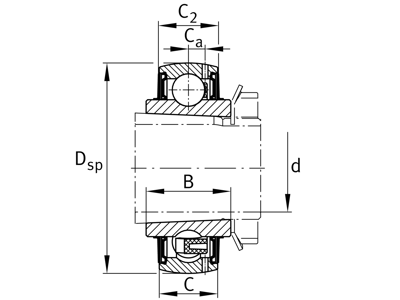 FAG UK212 BEARING FOR HOUSINGS