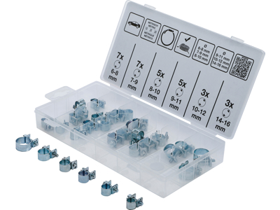 HOSE CLAMP RANGE Ø 6 - 16 MM 30 PCS