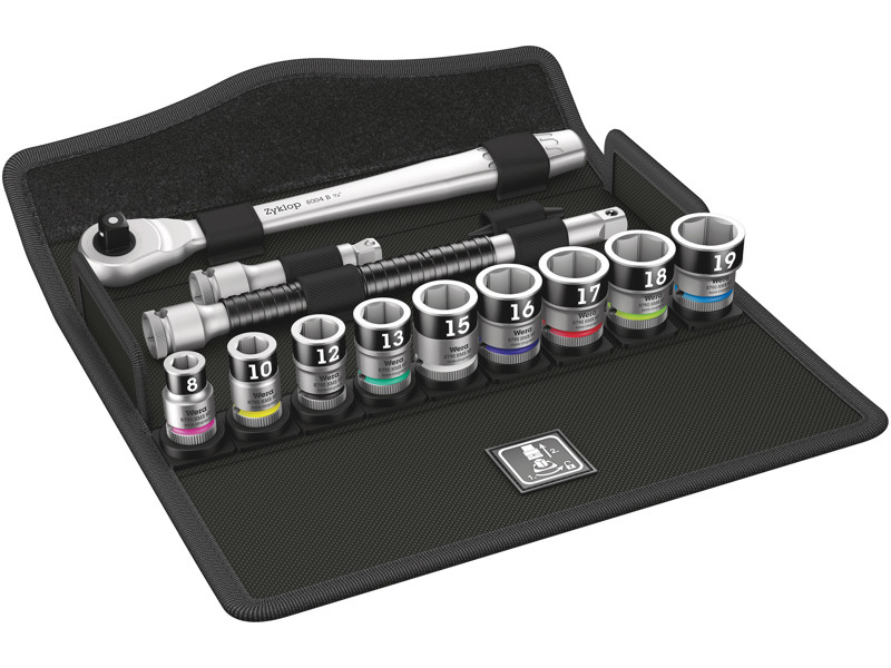 WERA ZYKLOP METAL-SKRALDESÆT 8100 SB HF 1, OMSKIFTERGREB, 3/8"-TILSLUTNING